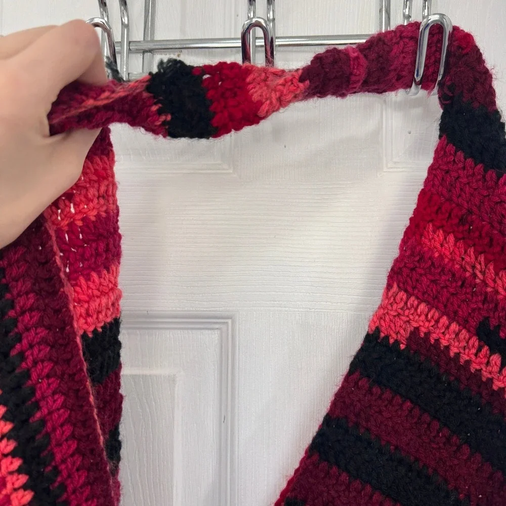 Giant‎ Hobo Hand Knit Stripe Bag Single Shoulder Strap Stretch Large Purse Tote